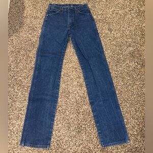 Wrangler Mens Blue Denim Jeans